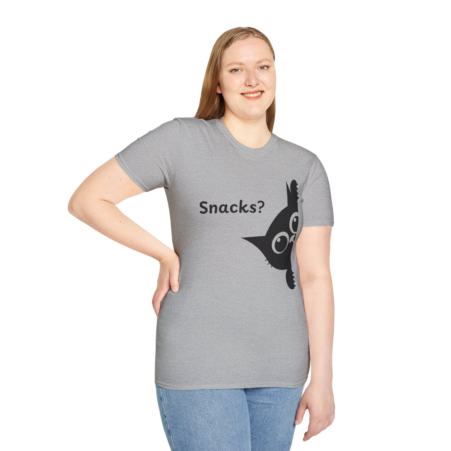 Snacks? - Funny Cat Tee, Pet Lover Gift