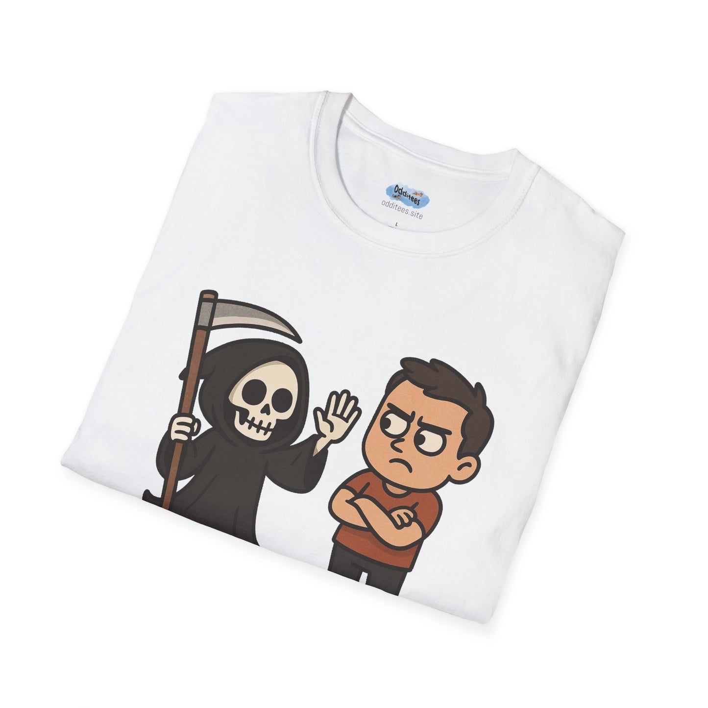 A Grim High Five - Humorous Graphic T-Shirt