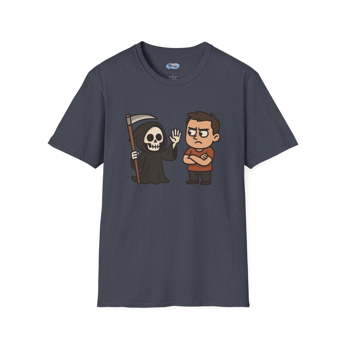 A Grim High Five - Humorous Graphic T-Shirt