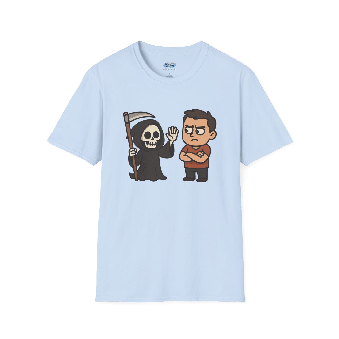 A Grim High Five - Humorous Graphic T-Shirt