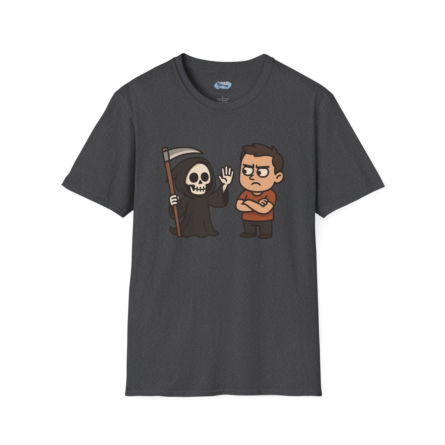 A Grim High Five - Humorous Graphic T-Shirt