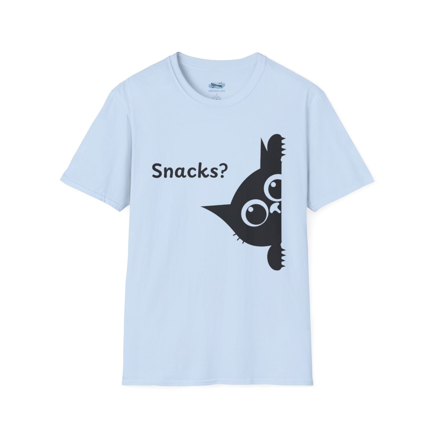 Snacks? - Funny Cat Tee, Pet Lover Gift
