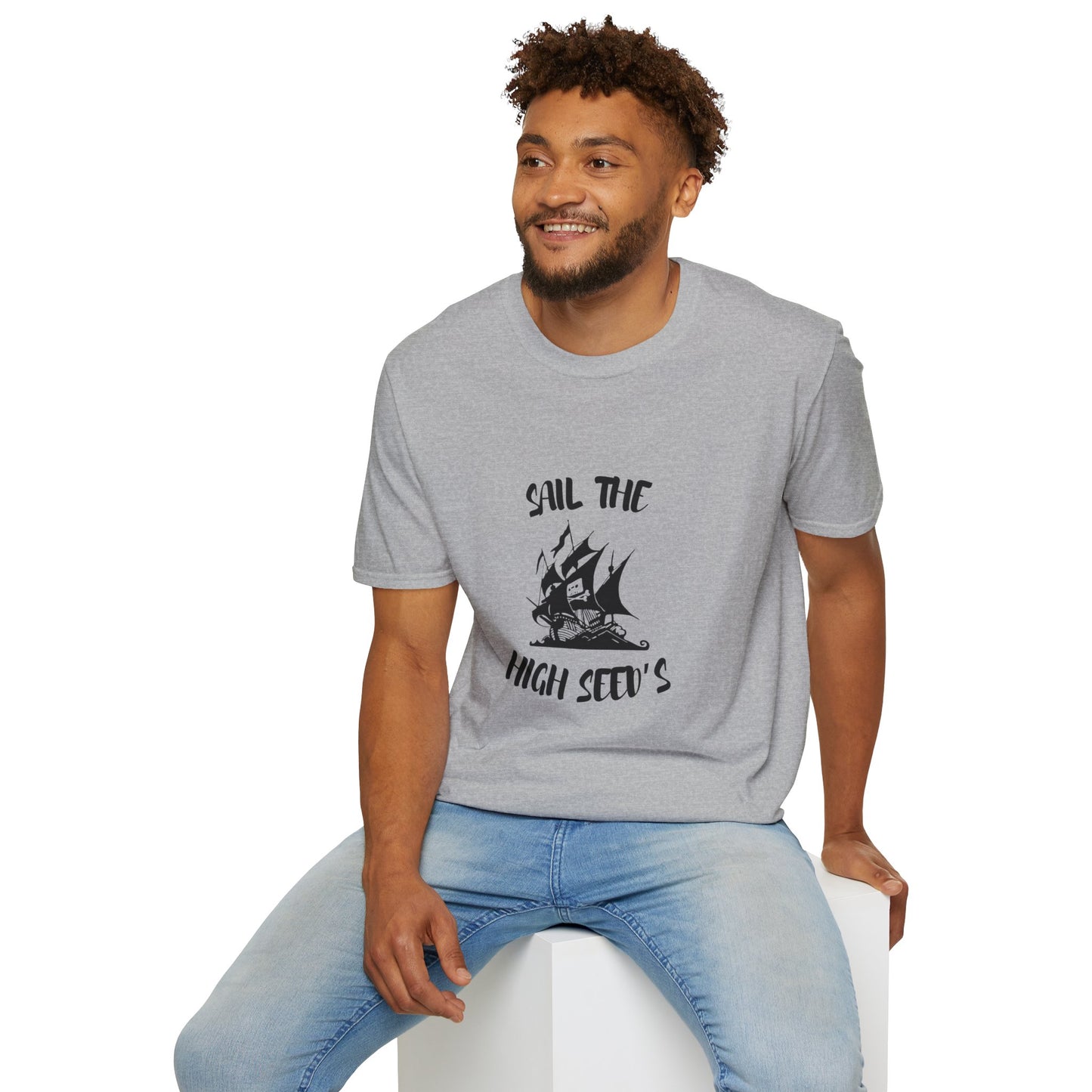 Sail the High Sea(d)s - Pirate Unisex T-Shirt, Nautical Tee