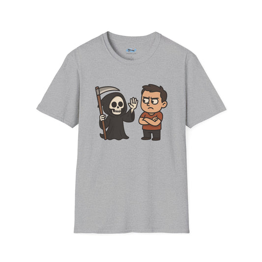 A Grim High Five - Humorous Graphic T-Shirt