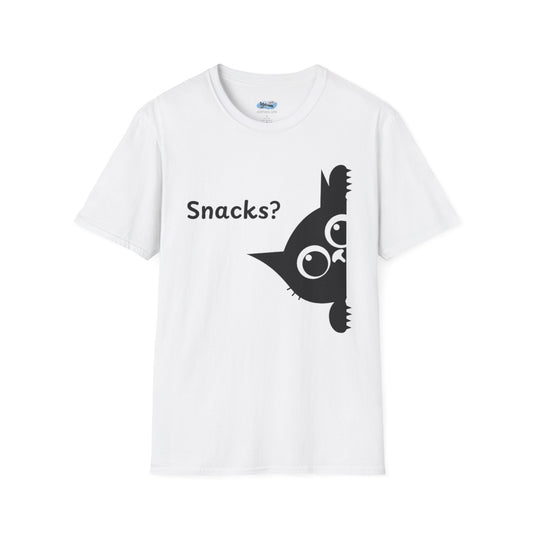Snacks? - Funny Cat Tee, Pet Lover Gift