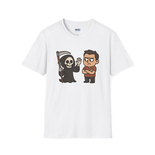 A Grim High Five - Humorous Graphic T-Shirt