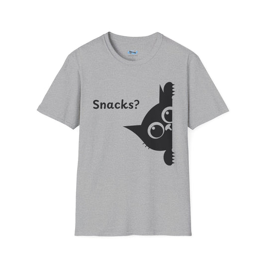 Snacks? - Funny Cat Tee, Pet Lover Gift