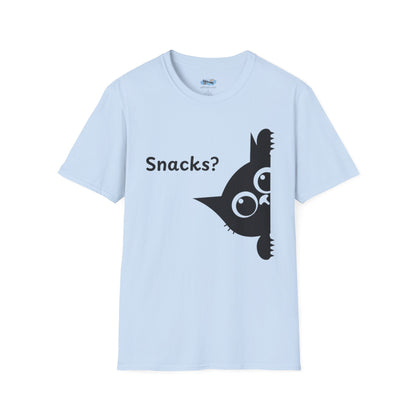 Snacks? - Funny Cat Tee, Pet Lover Gift