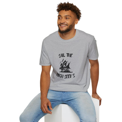 Sail the High Sea(d)s - Pirate Unisex T-Shirt, Nautical Tee